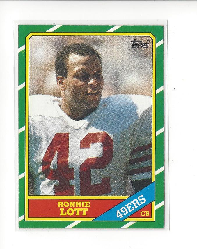 1986 Topps #168 Ronnie Lott