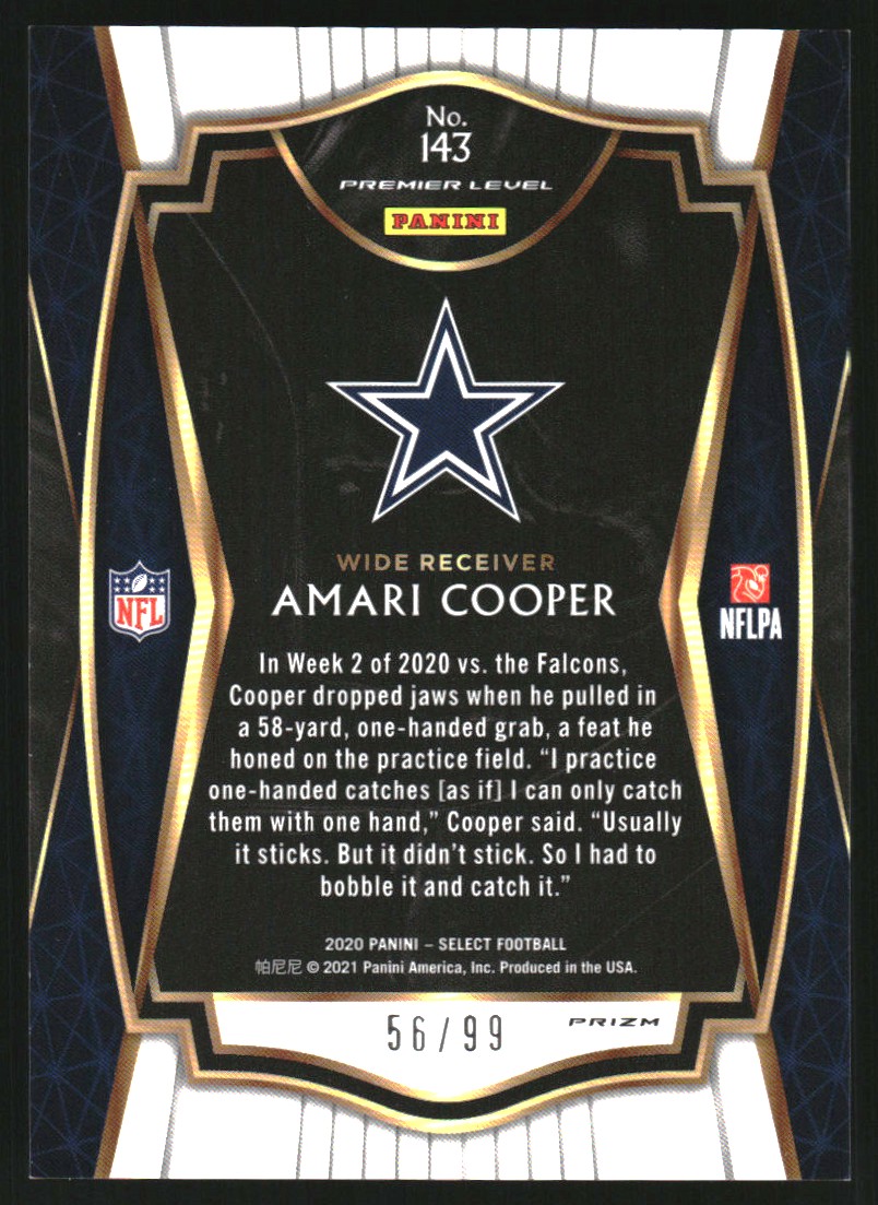 2020 Select Prizm Light Blue #143 Amari Cooper