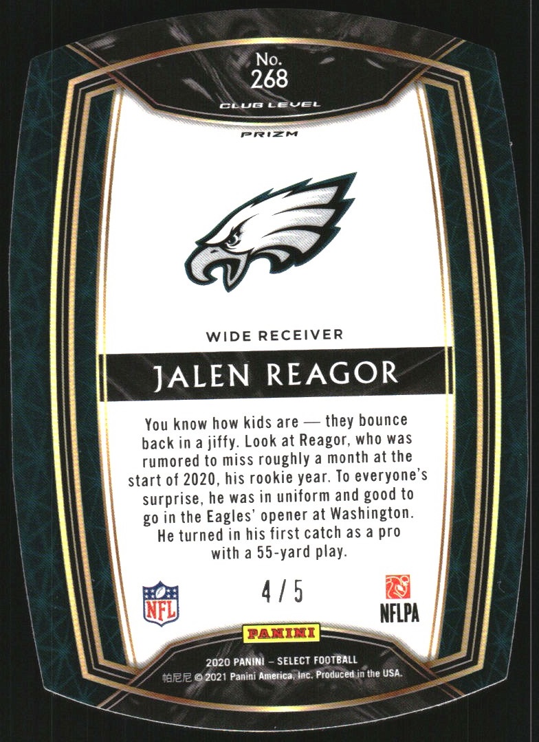 2020 Select Prizm Green Die Cut #268 Jalen Reagor