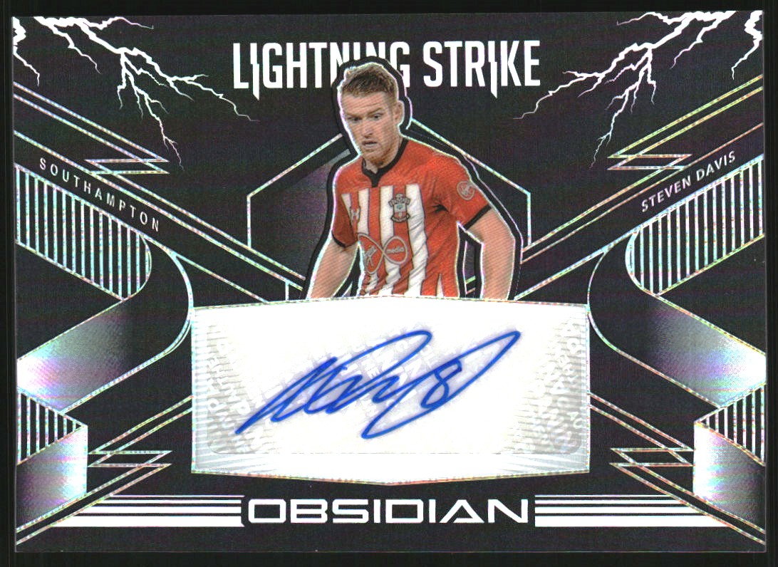 2020-21 Panini Obsidian Lightning Strike Autographs #28 Steven Davis/149