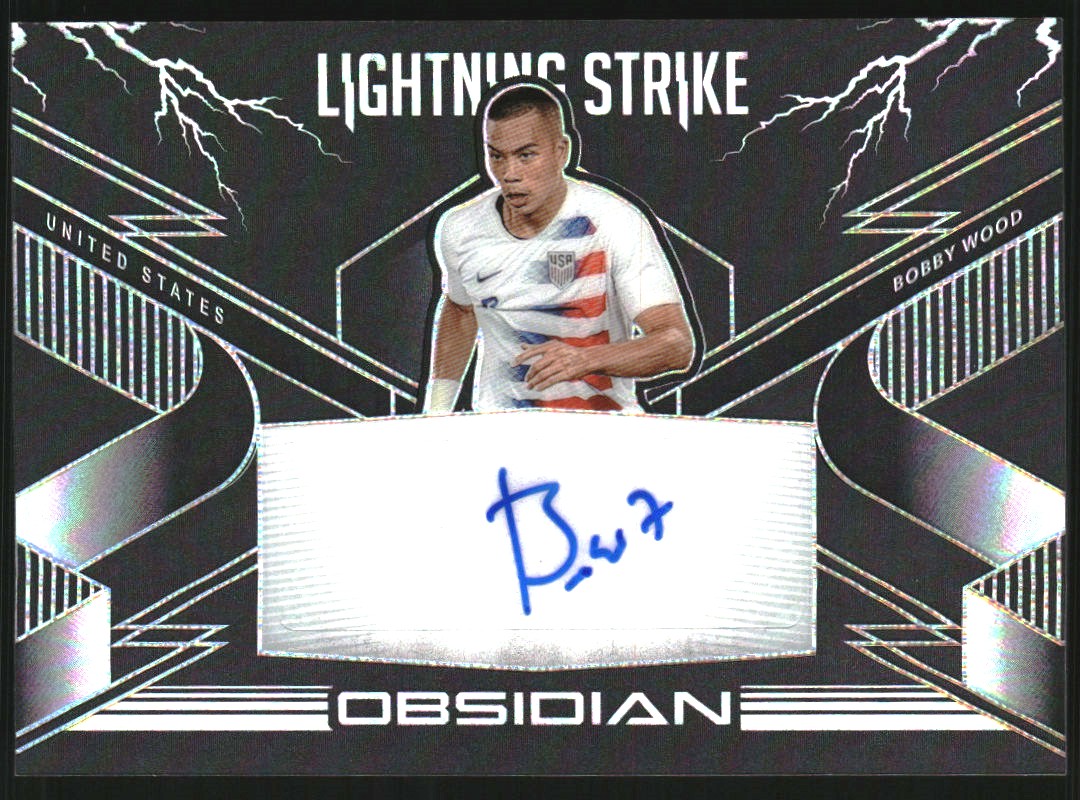2020-21 Panini Obsidian Lightning Strike Autographs #31 Bobby Wood/149