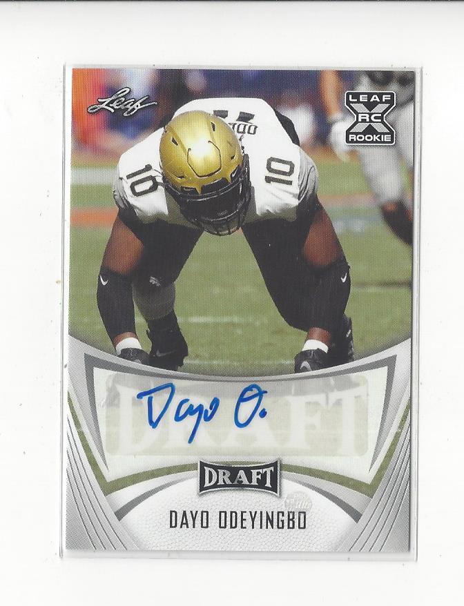 2021 Leaf Draft Autographs #BADO1 Dayo Odeyingbo