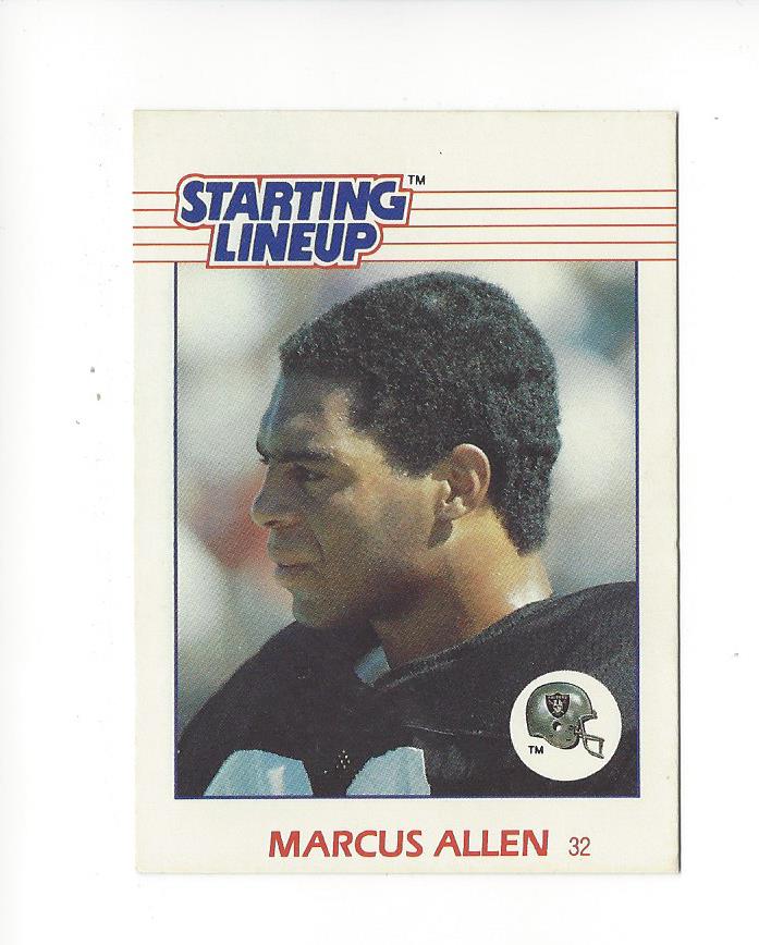 1988 Kenner Starting Lineup Cards #1 Marcus Allen