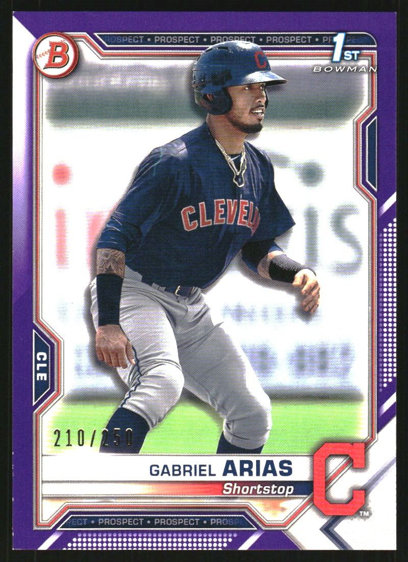 2021 Bowman Prospects Purple #BP89 Gabriel Arias