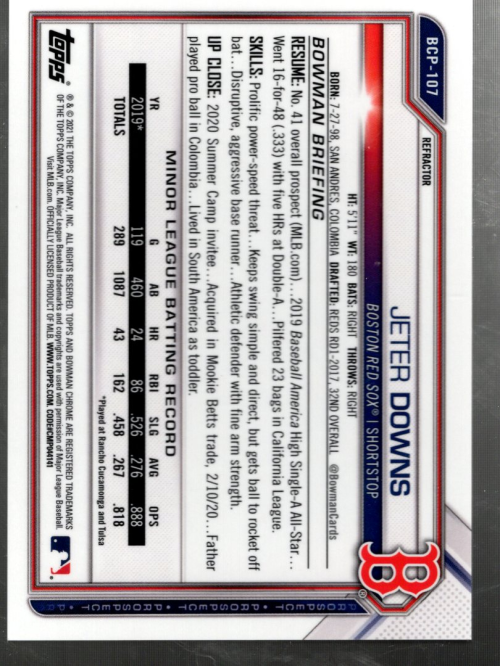 A9672- 2021 Bowman Chrome BB Assorted Insert Card1 -You Pick- 15+ FREE US SHIP - Picture 289 of 467