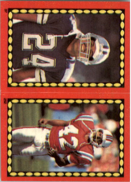 1988 Topps Stickers #37 Everson Walls/ 252 Ronnie Lippett - NM-MT