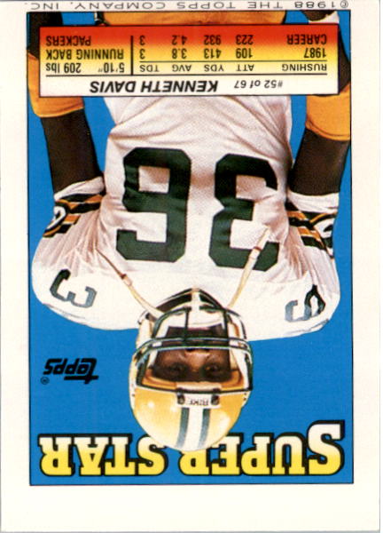 1988 Topps Stickers #142 Reggie White/ 150 Anthony Munoz AP FOIL back image