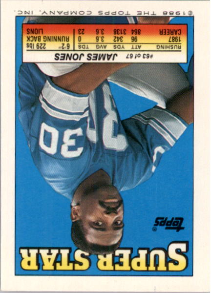 1988 Topps Stickers #217 Eric Dickerson back image
