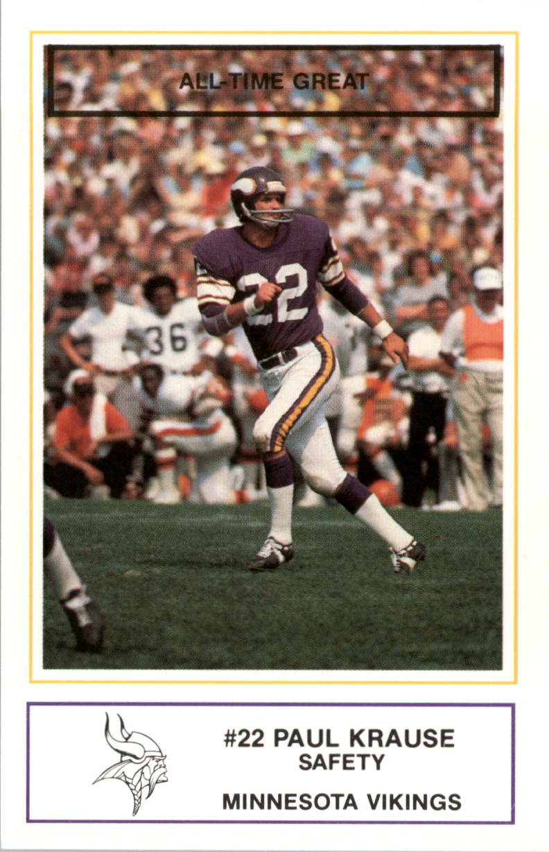 1988 Vikings Police #12 Paul Krause - NM-MT