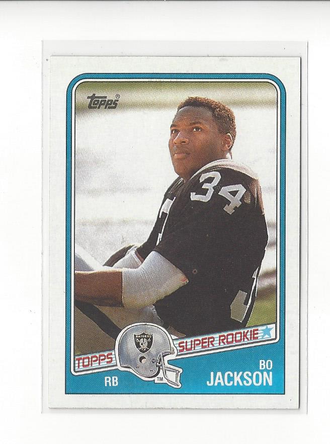 1988 Topps Bo Jackson All Alone Raiders Football Card 325 