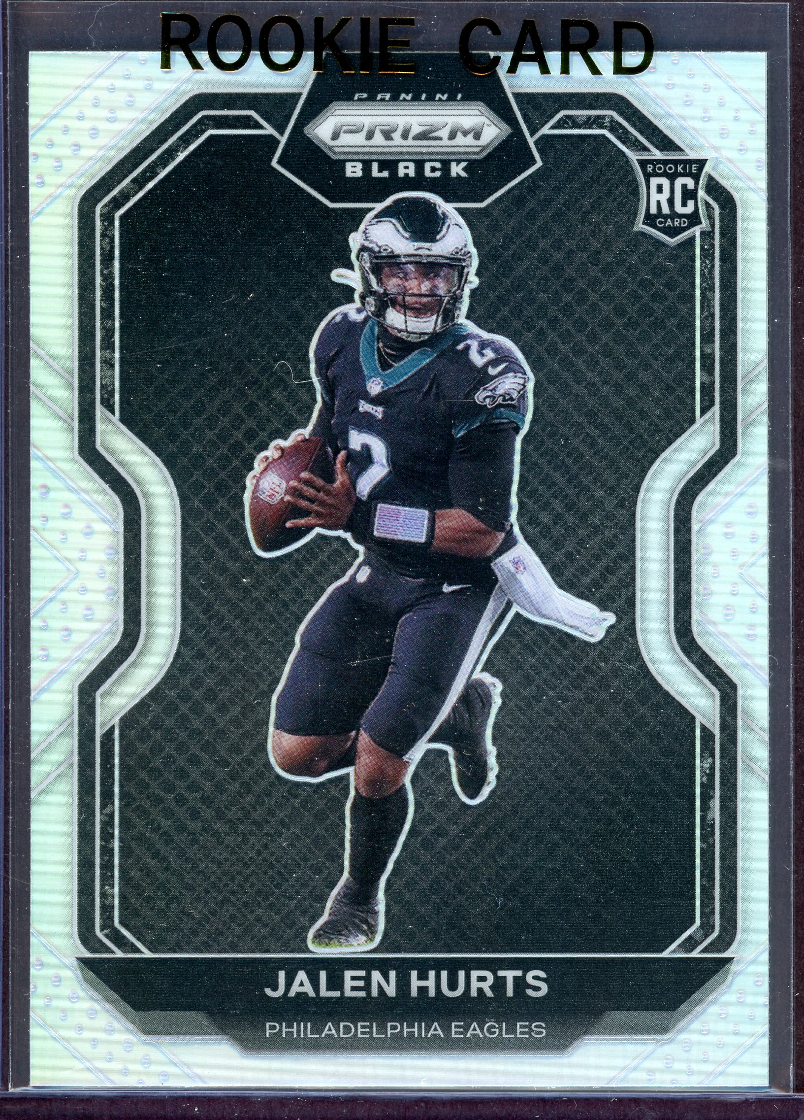 2020 Panini Prizm Black Silver #19 Jalen Hurts - MINT