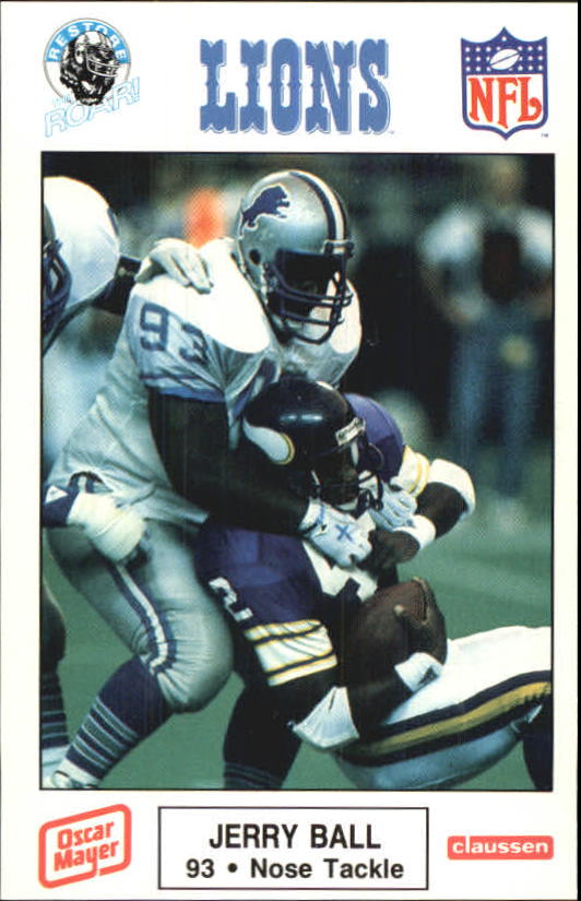 1989 Lions Police #9 Jerry Ball