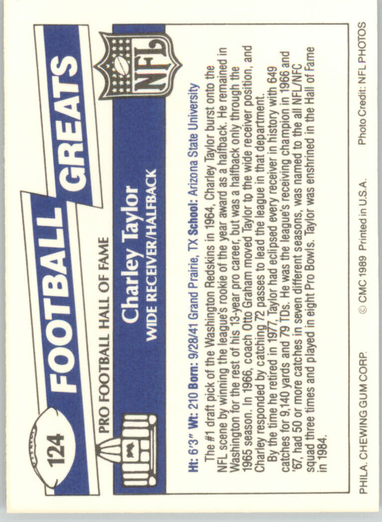 1989 Swell Greats (HOF) Football "Main Set" Base Cards - Bild 237 von 287