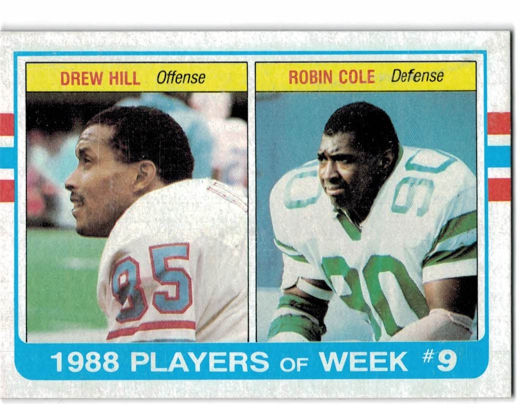 1988 Topps Football #106 Drew Hill Houston Oilers