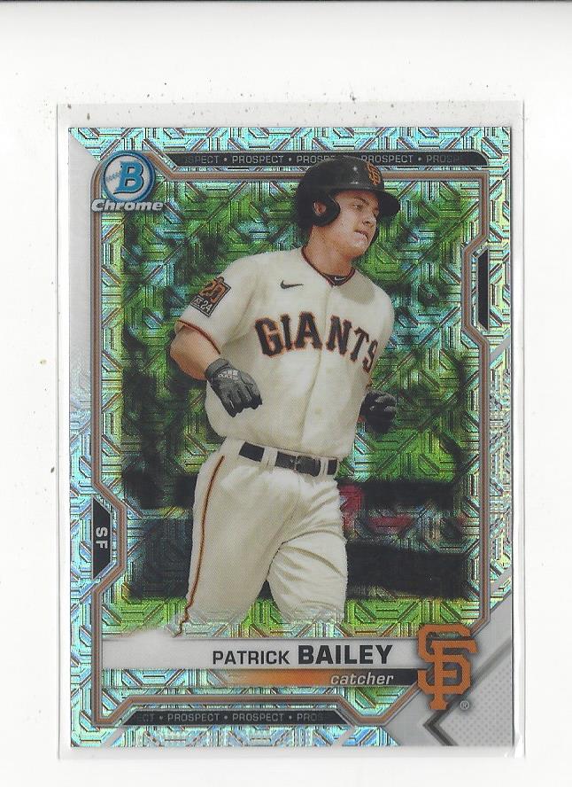 2021 Bowman Chrome Mega Box Prospects Refractors #BCP108 Patrick Bailey