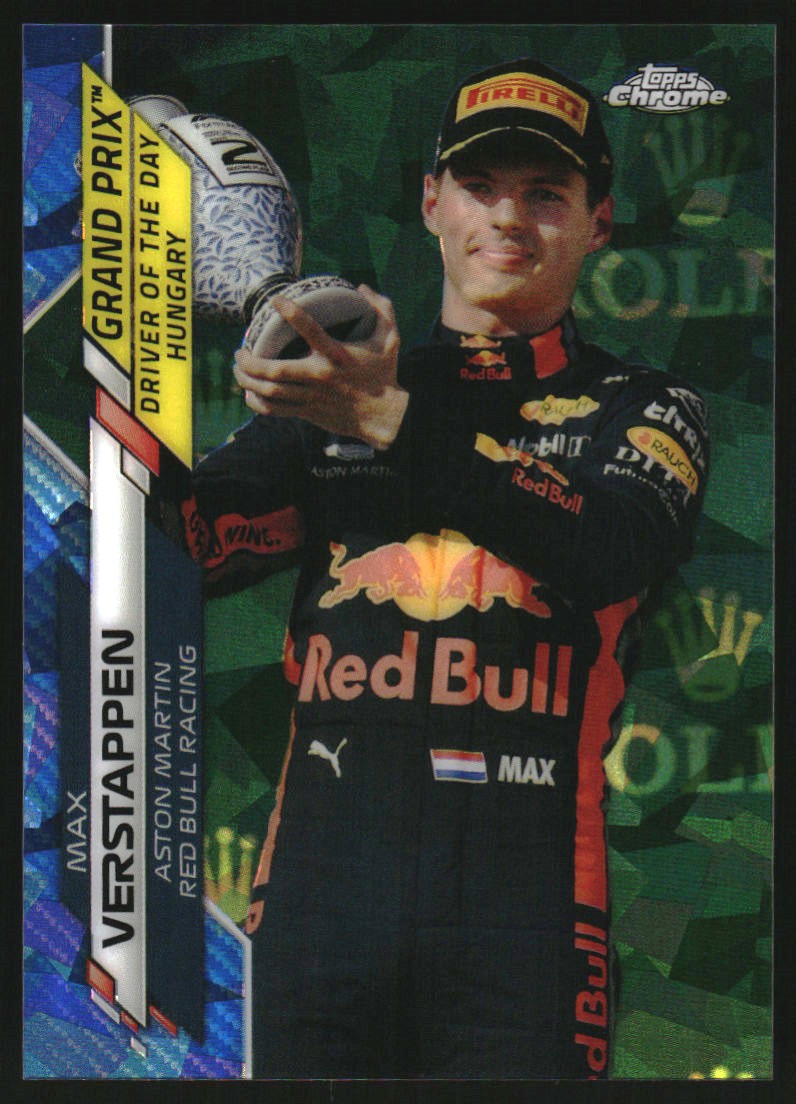 2020 Topps Chrome Formula 1 Sapphire Padparadscha Max Verstappen 1