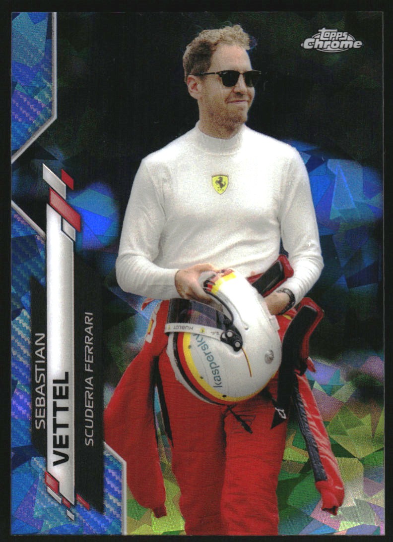 2020 Topps Chrome Formula 1 F1 Sapphire Red Sebastian Vettel 1/5