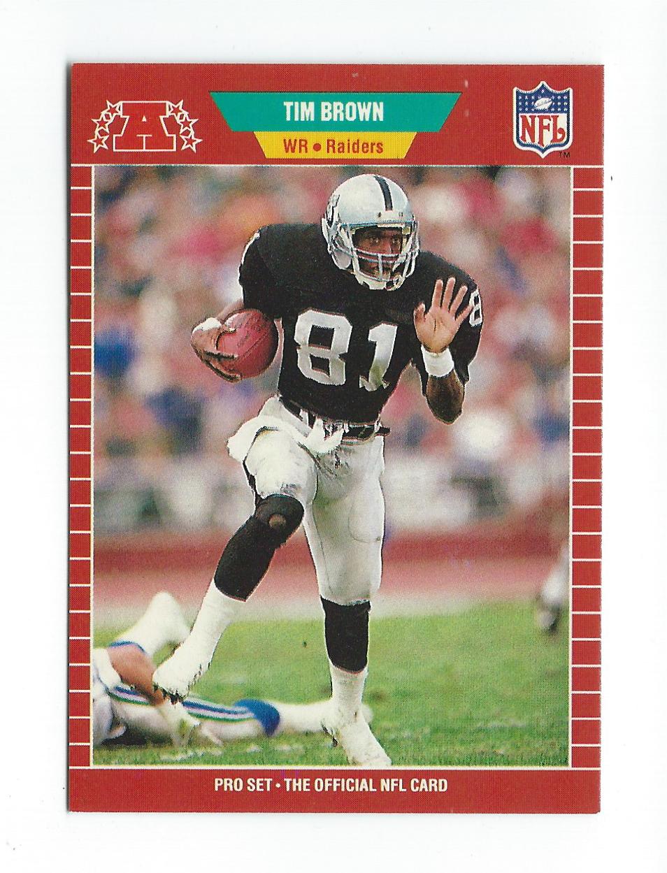 1989 Pro Set #183 Tim Brown RC