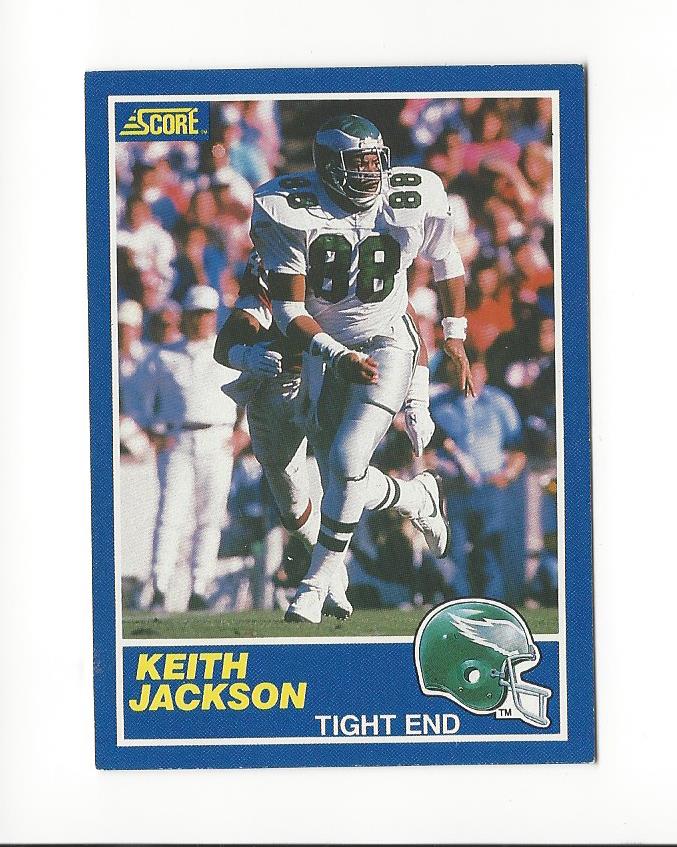 1989 Score #101A Keith Jackson RC ERR/(Listed as 84/on card back)