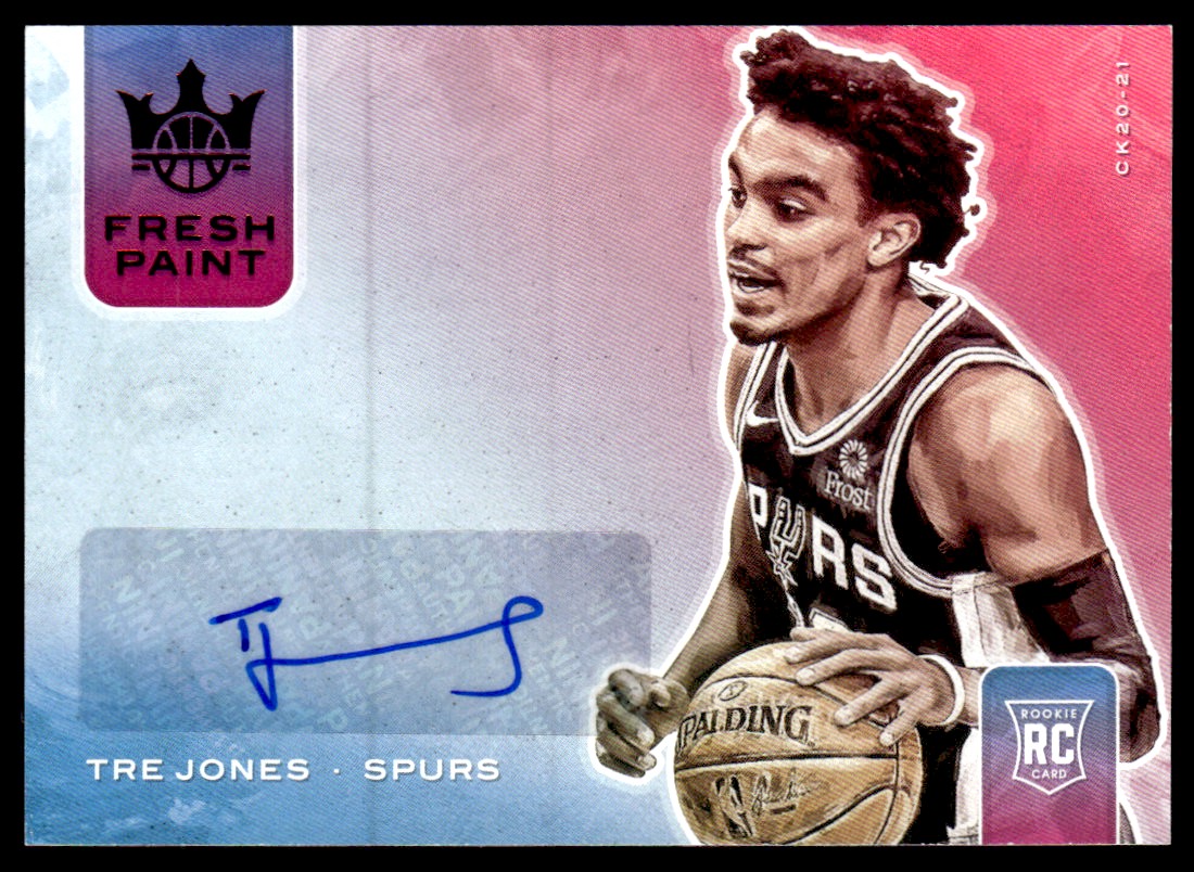 2020-21 Court Kings Fresh Paint Autographs #3 Tre Jones/149 on