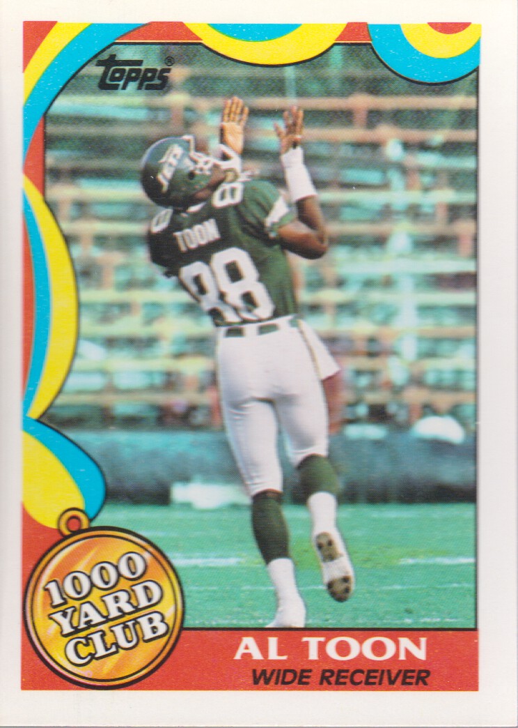 1989 Topps 1000 Yard Club #18 Al Toon - NM-MT