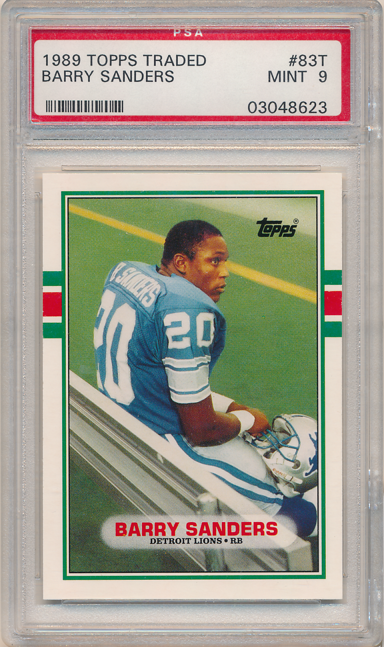 1989 Topps Traded #83T Barry Sanders RC