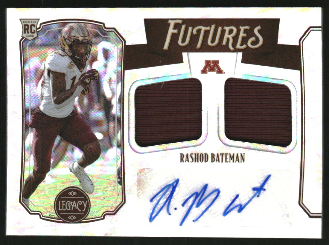 2021 Panini Legacy Futures Dual Patch Autographs #26 Rashod Bateman/299