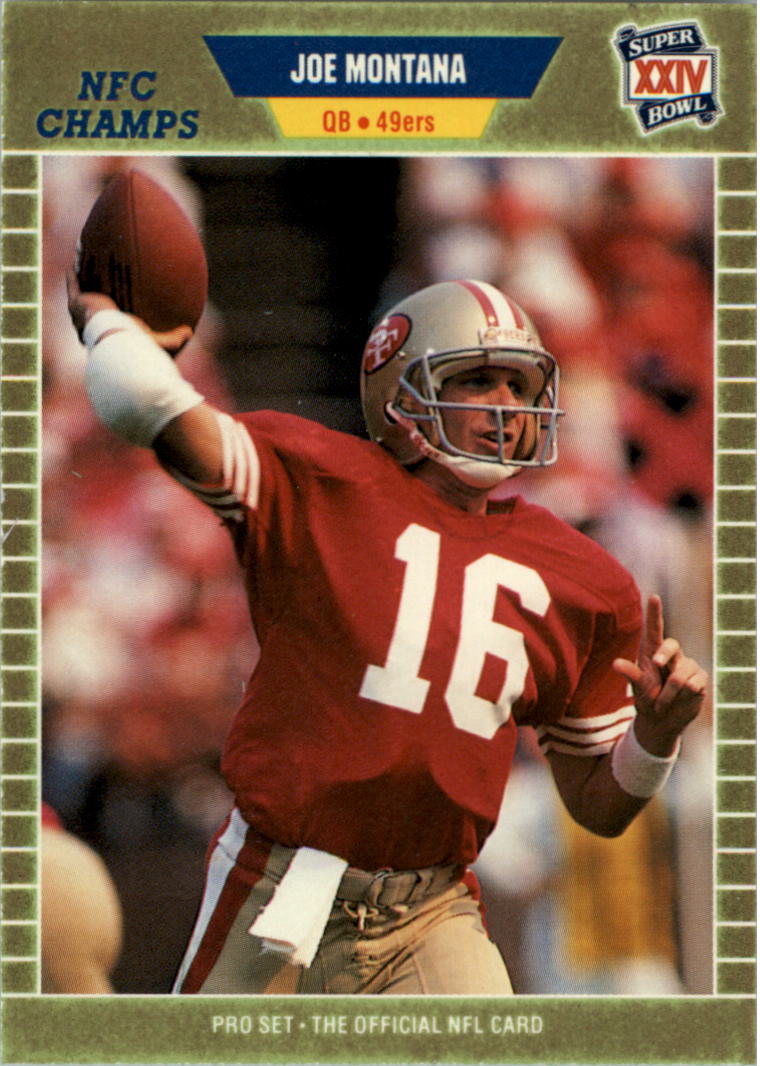 1989 Joe Montana Jerry Rice 49ers Score Super Bowl XXIII Card #275