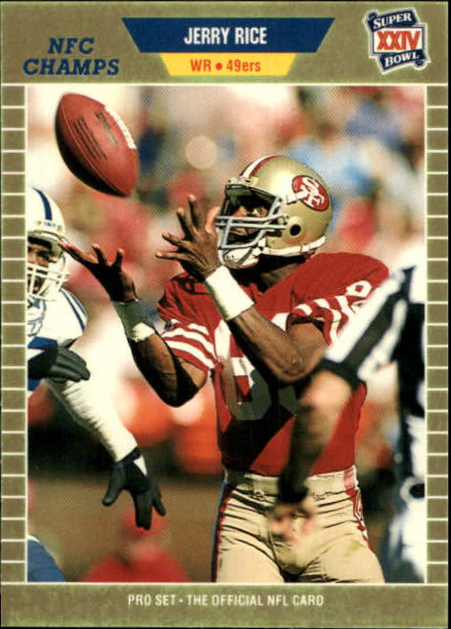 1989-90 Pro Set Super Bowl XXIV Binder #383 Jerry Rice
