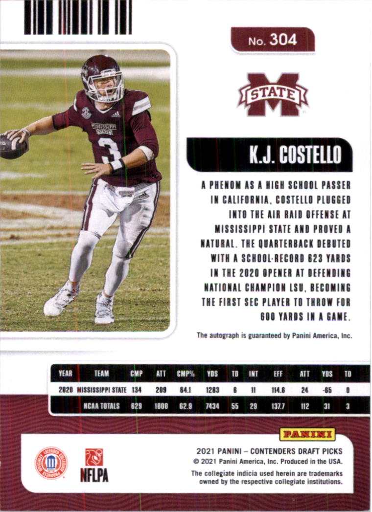 2021 Panini Contenders Draft Picks Football Card Pick (Base)