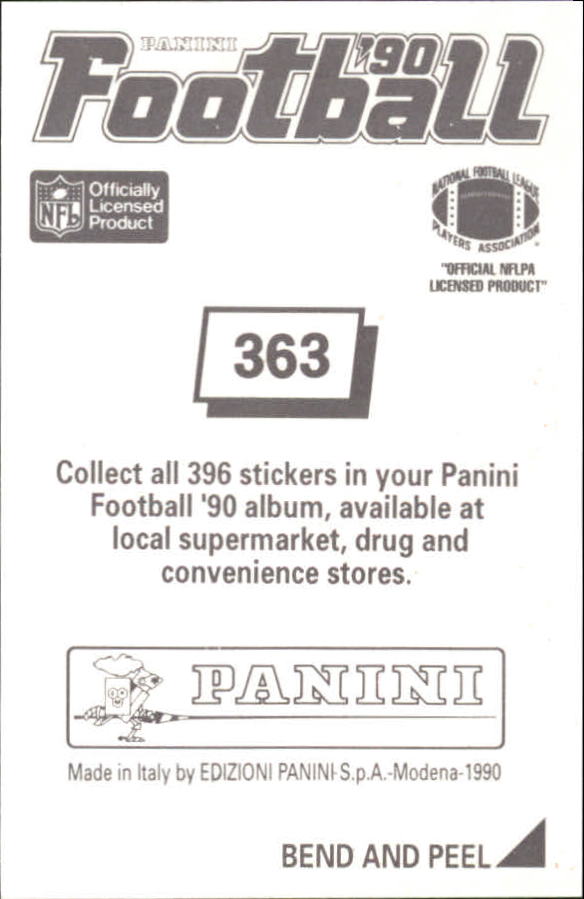 1990 Panini Stickers #363 Jerry Rice back image