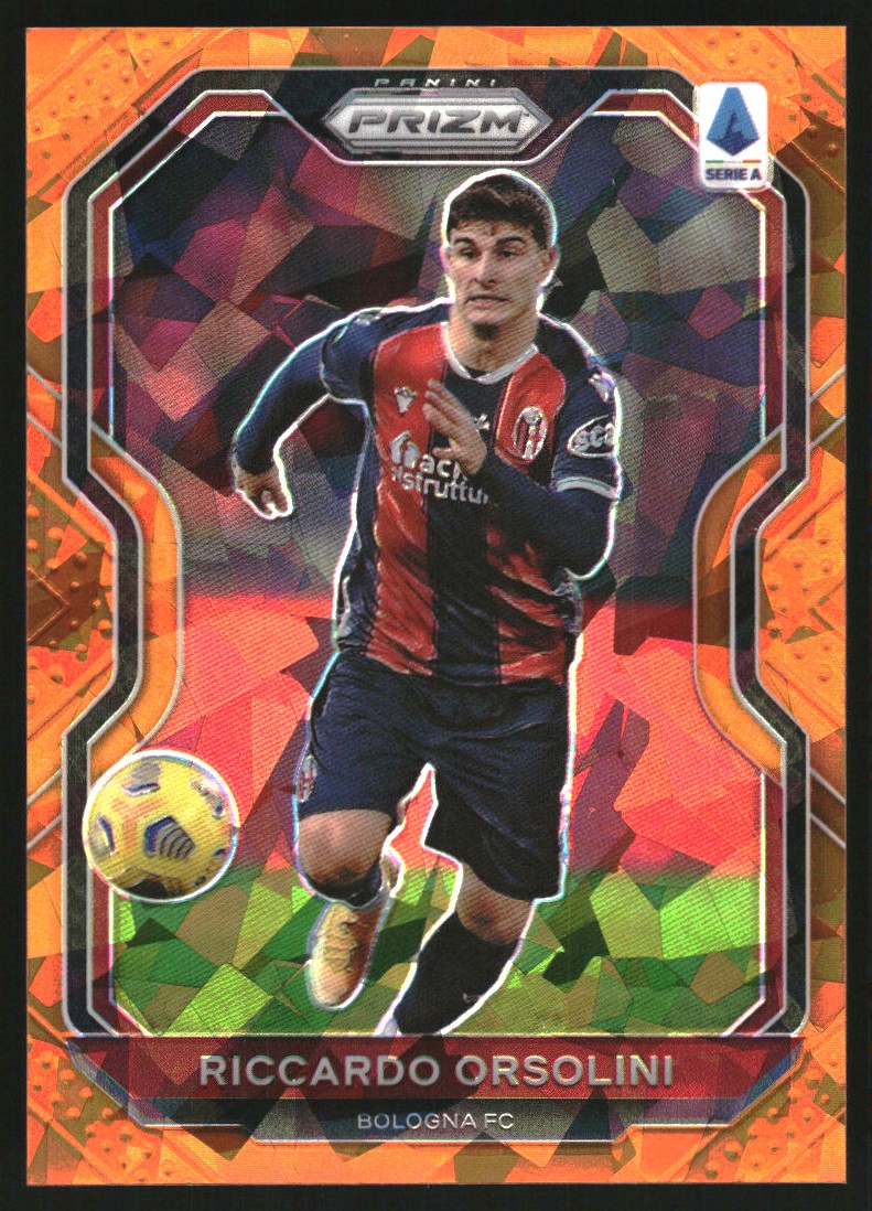 2020-21 Panini Prizm Serie A Orange Ice #19 Riccardo Orsolini