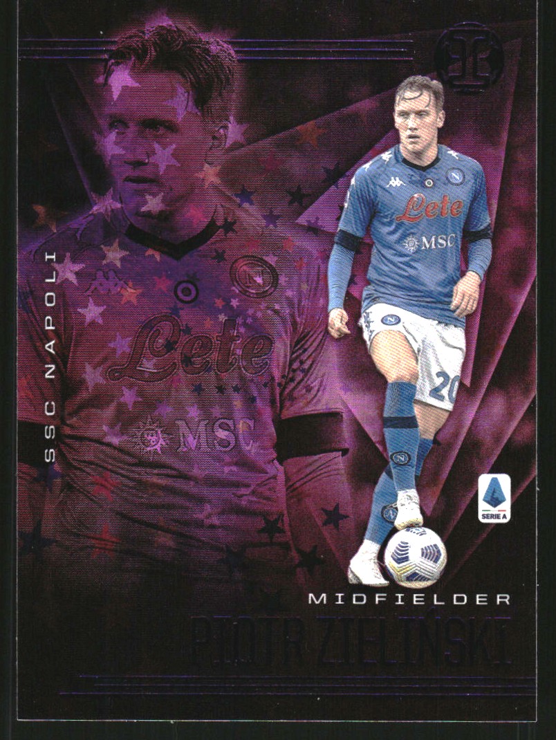 2020-21 Panini Illusions Serie A Purple Astro #22 Piotr Zielinski