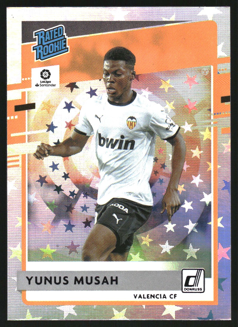 2020-21 Donruss Rated Rookies La Liga Purple Astro #3 Yunus Musah