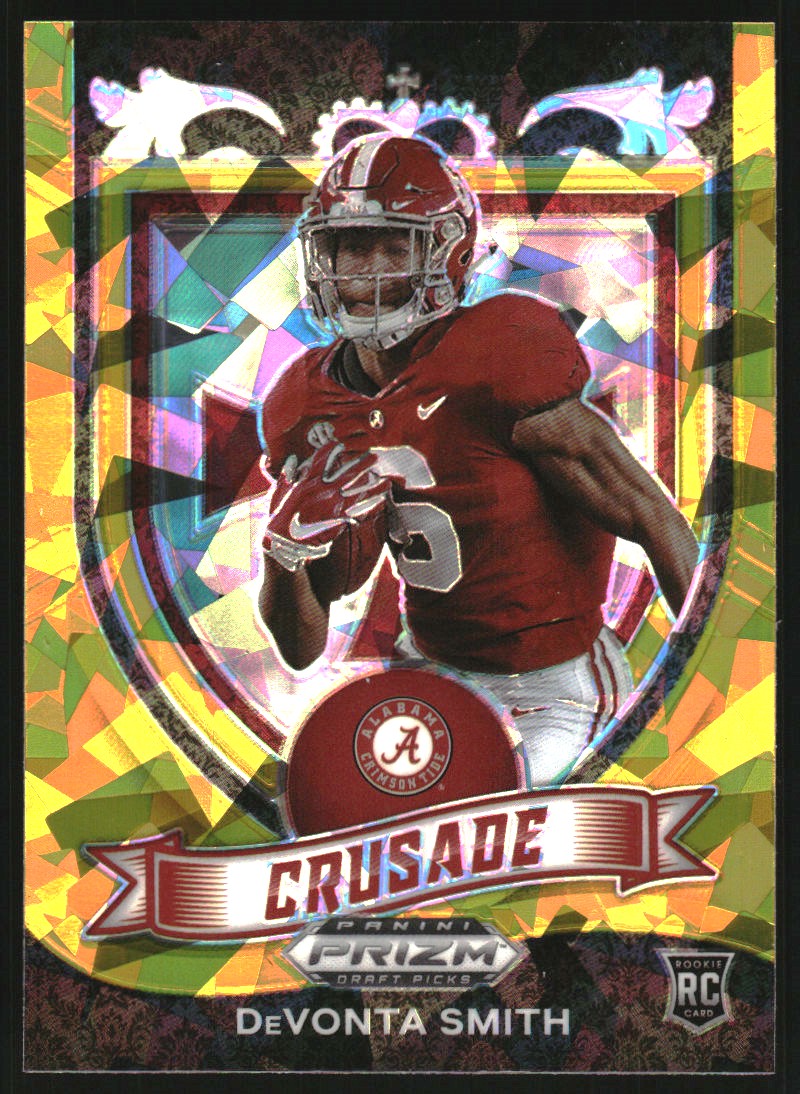 2021 Panini Prizm Draft Picks Prizms Gold Ice #165 DeVonta Smith C