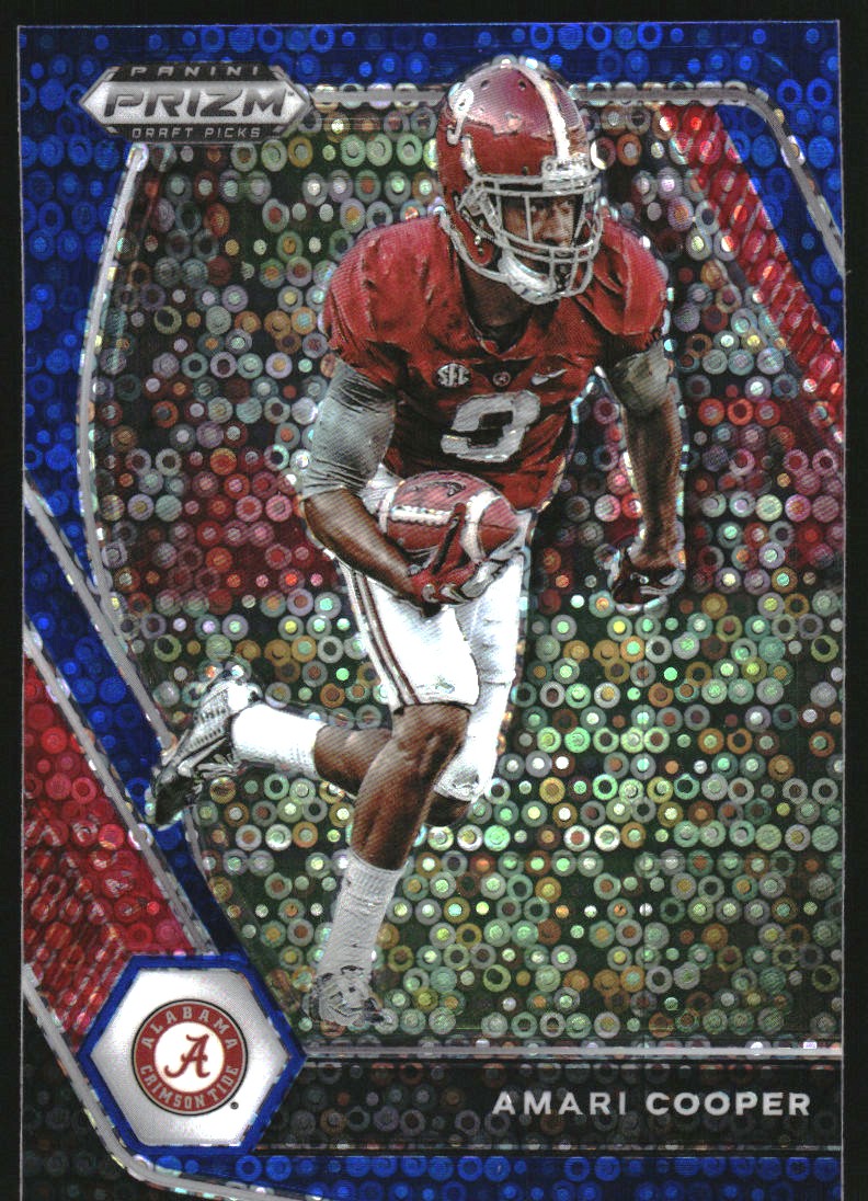 2021 Panini Prizm Draft Picks Prizms Blue Circles #36 Amari Cooper