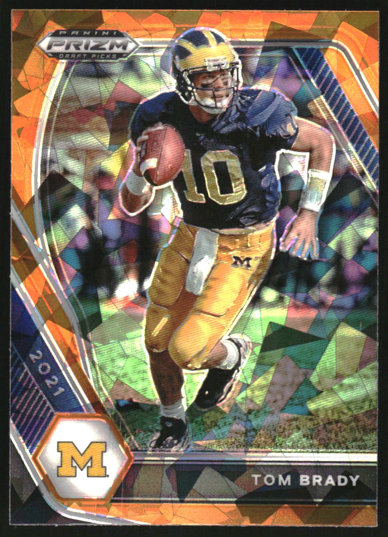 2021 Panini Prizm Draft Picks Prizms Orange Ice #6 Tom Brady