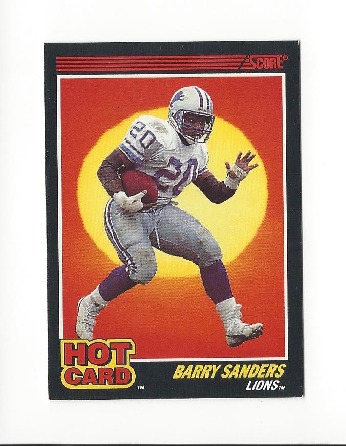 1990 Score Hot Cards #3 Barry Sanders