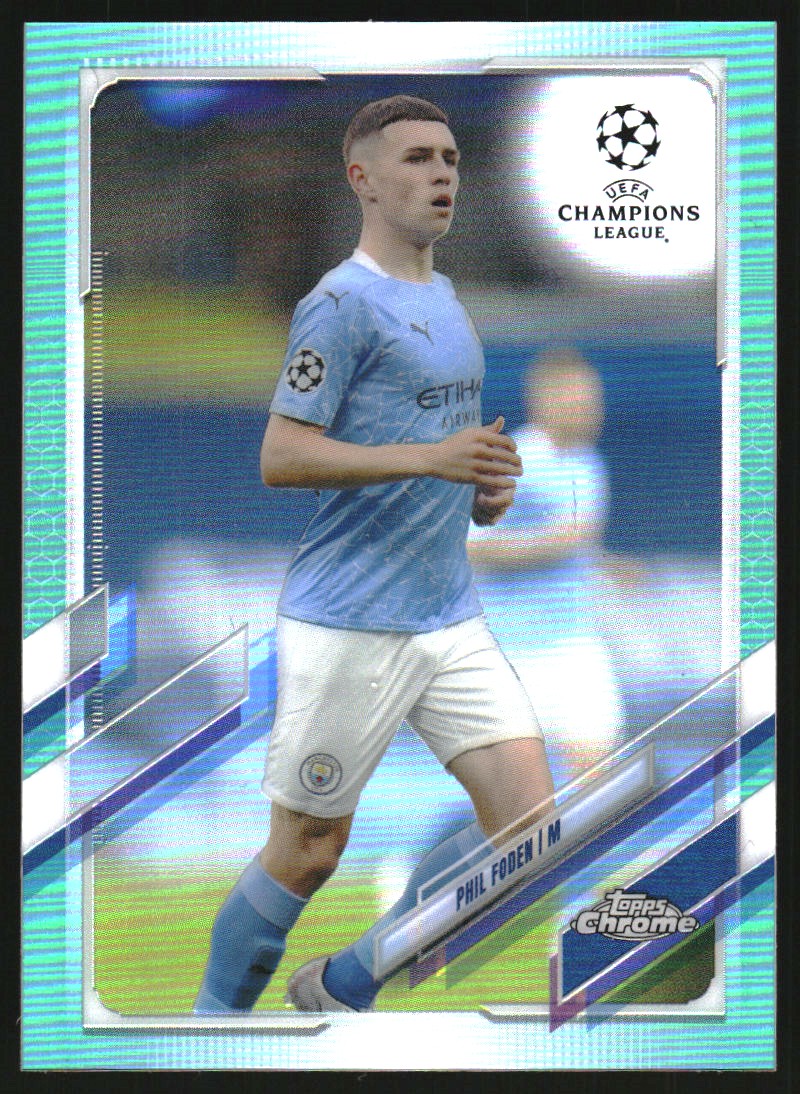 2020-21 Topps Chrome UEFA Champions League Speckle Refractors #34