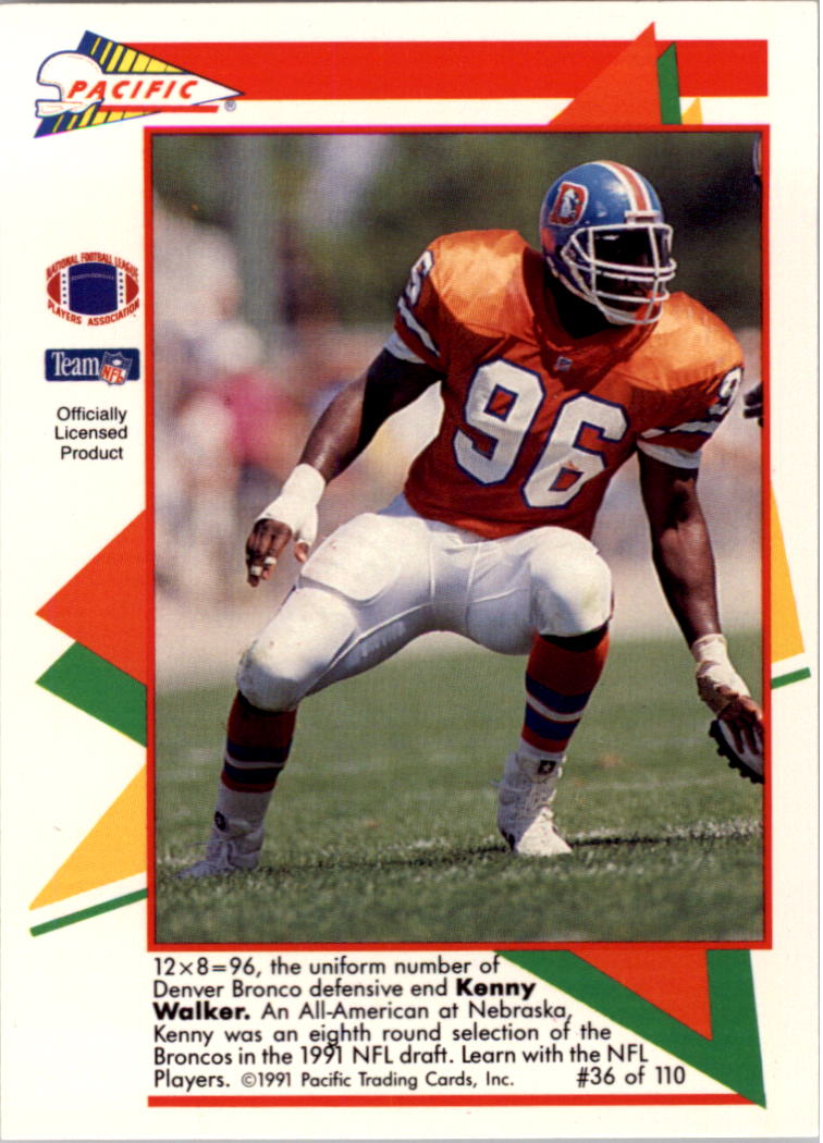 1991 Pacific Flash Cards #36 Kenny Walker