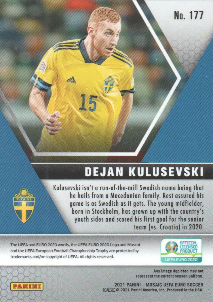 2020-21 Panini Mosaic UEFA Euro Soccer Trading Card #177