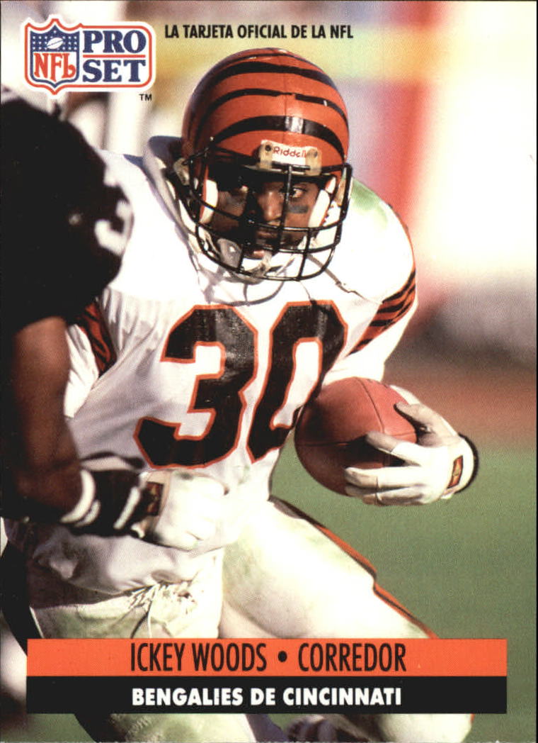 1991 Pro Set Spanish #36 Ickey Woods - NM-MT