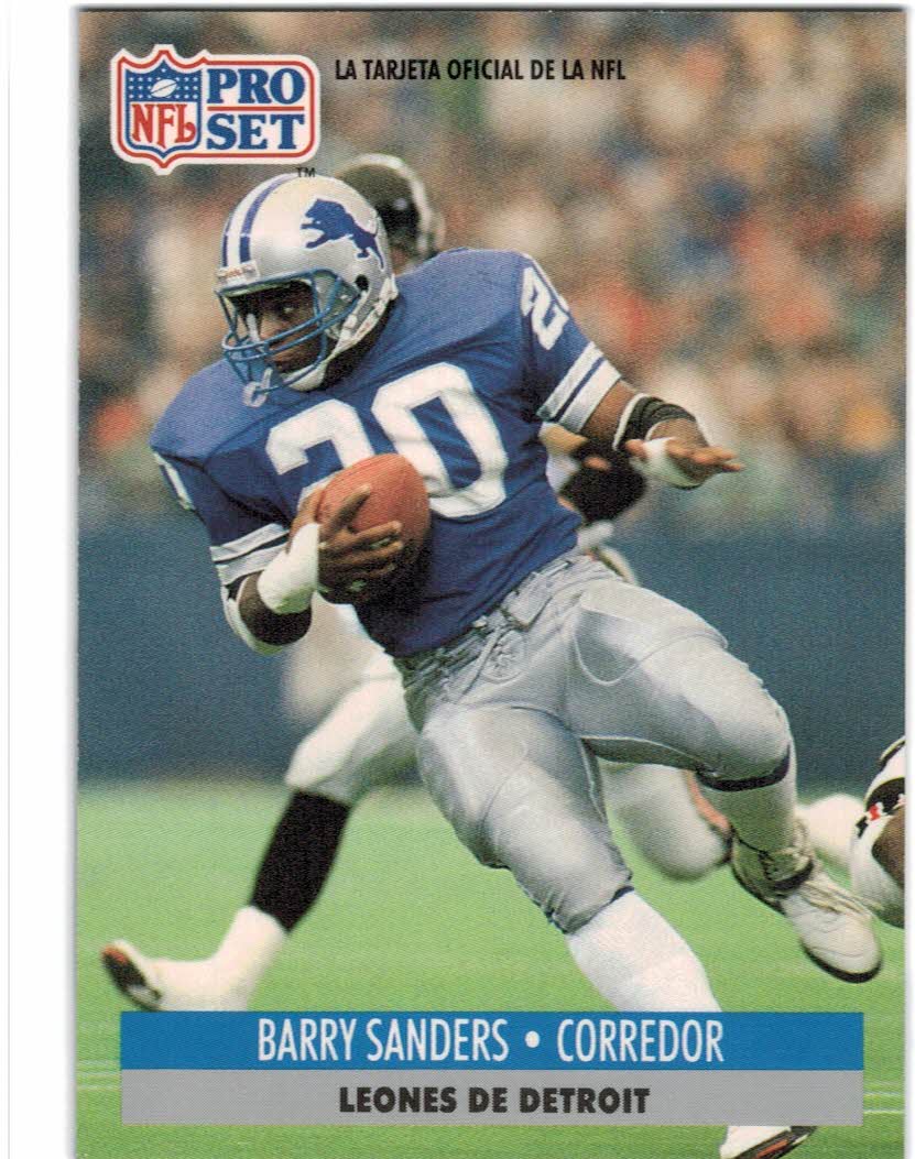 1992 Pro Set #421 Barry Sanders PB - NM-MT