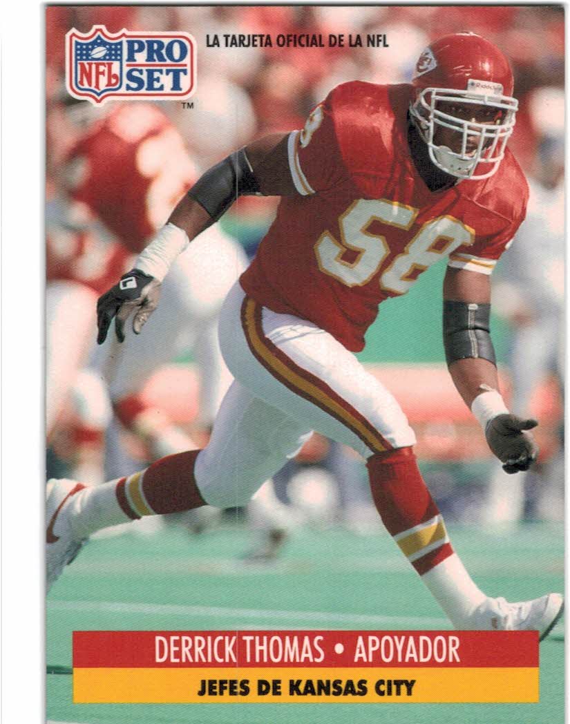 : 1991 Upper Deck #404 Derrick Thomas SL - Kansas City Chiefs  (Season Leaders) : Sports & Outdoors