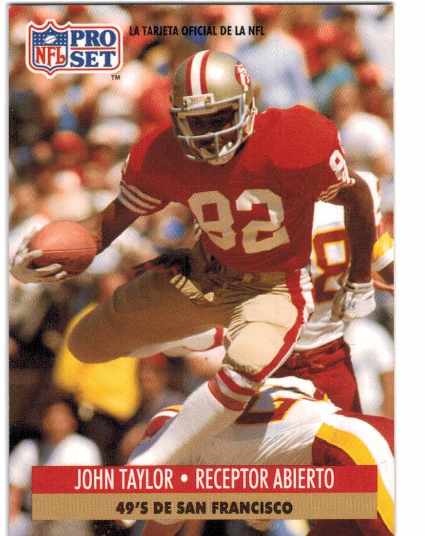 : 1990 Pro Set Football Card #421 John Taylor