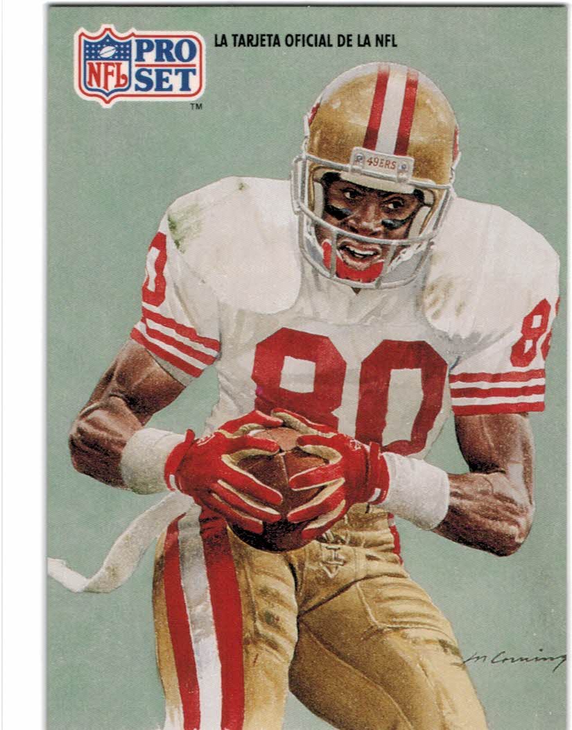 1991 Pro Set Spanish #280 Jerry Rice PB UER - NM-MT