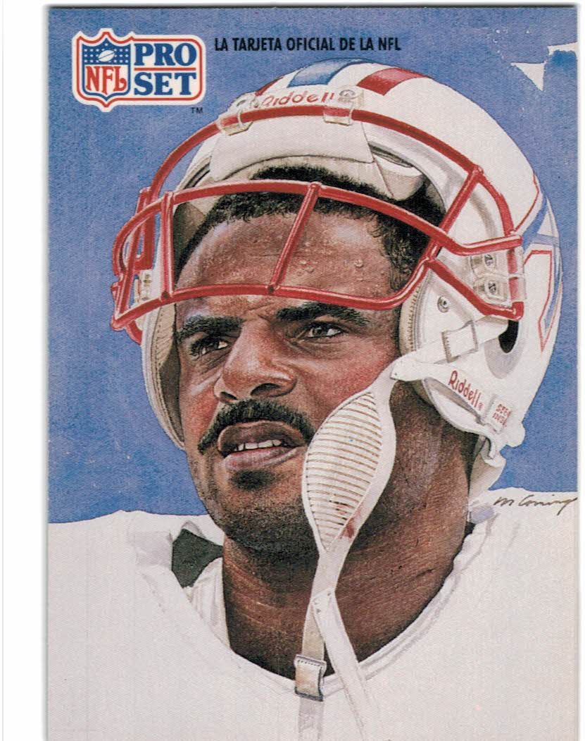 1990 Pro Set Football Card Warren Moon Houston Oilers, #517