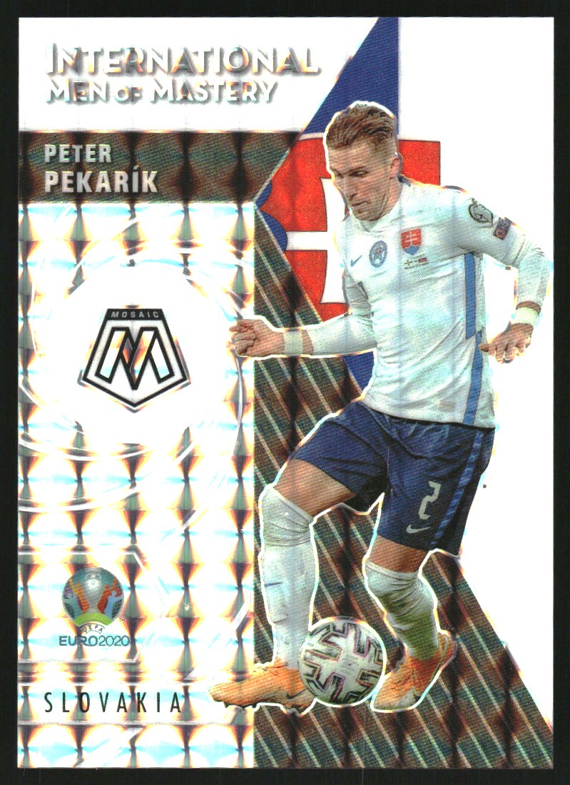 2020-21 Panini Mosaic UEFA Euro International Men of Mastery Mosaic White #18 Peter Pekarik