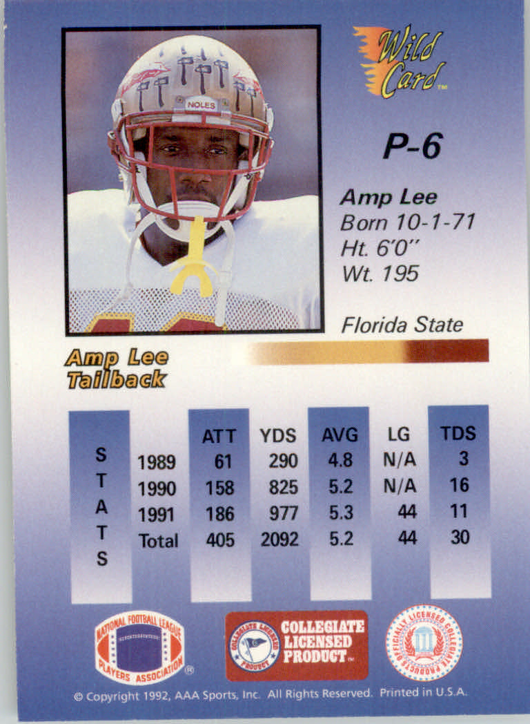 1991 Wild Card Draft Football 