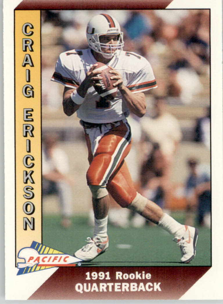 1991 Pacific Football "Main Set" Base Cards #441 to #660 - Bild 162 von 449